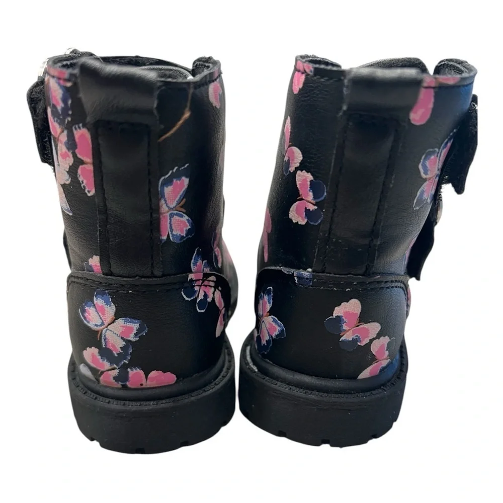 Carter's Kids Boots with Pink Butterfly Design